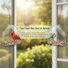 Acrylic Bird Feeder for Window Clear Hanging Outdoor Feeder Large Capacity Noise Free Birdwatching for Garden Use