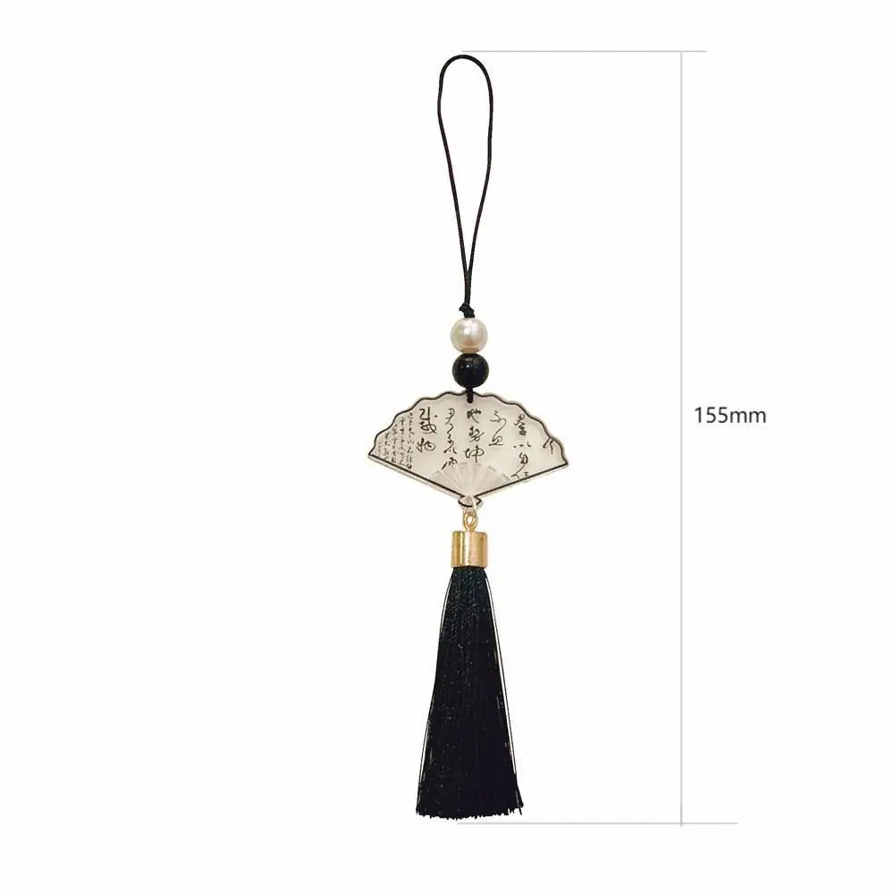 Acrylic Chinese Style Butterfly Pendant Phone Charm DIY Handmade Retro Beaded Phone Chain Hanging Cord Anti-Lost - Image 5