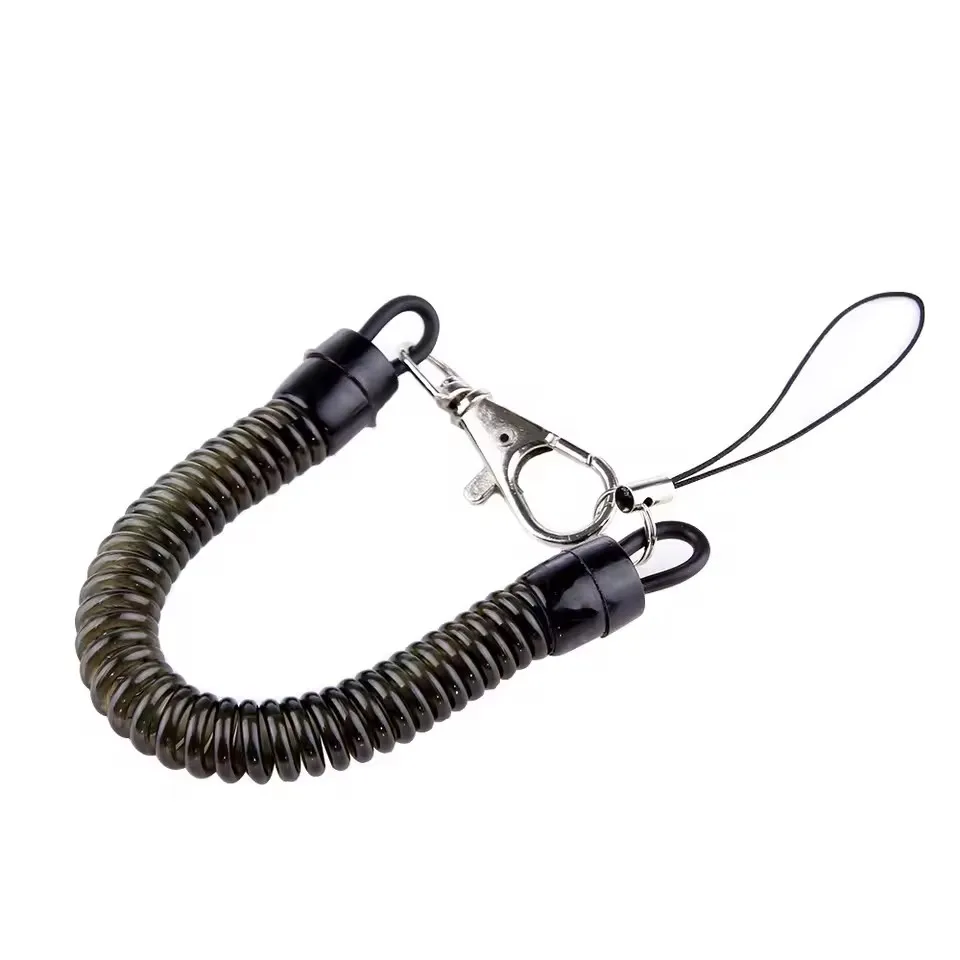 Anti-lost CellPhone Hand Rope Telescopic Spring Phone Lanyard Strap Keychain Rope Universal Moblie Phone Charm String with Patch - Image 6