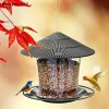 Automatic Hanging Bird Feeder For Outdoor Gardens – Includes Hang Rope, Ideal For Gazebo Or Garden Decor And Pet Bird Feeding
