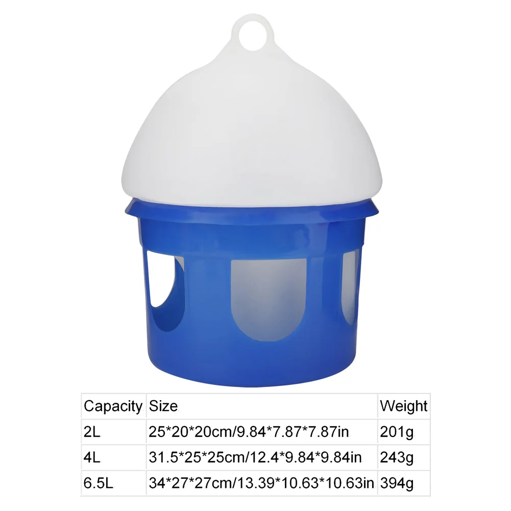 Automatic Pigeon Waterer Bird Water Feeder Large Capacity Automatic Bird Pigeon Feeder Water Dispenser Waterer 2L-6.5L - Image 4