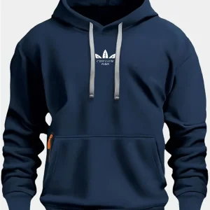 Autumn and Winter New Men's Printed Fleece Hoodie High Quality Solid Color Hoodie Men's Fashion Street Style Sportswear