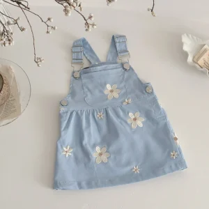 Baby Girl Dress Summer New Cute Flower Toddler Pants Loose Baby Girl Dress 0-3 Y Overalls Kids Jumpsuits