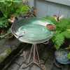 Bird Bath Hummingbird Feeder Bowl Weatherproof Bird Bath for Garden Deck Patio Lawn Backyard Balcony Window Outdoors Porch