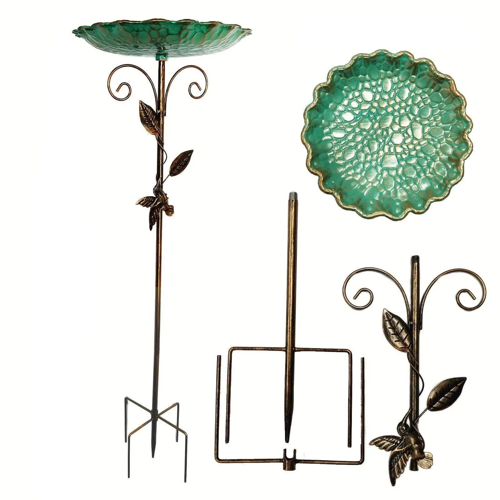 Bird Bath for Outdoor Weather Resistant Birdbath for Yard Garden Outside - Image 5