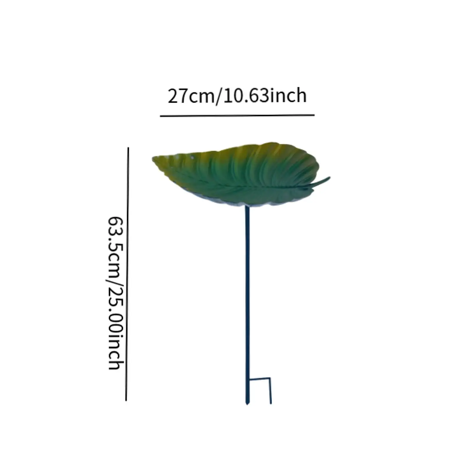 Bird Feeder Metal Detachable Pole Gift Weatherproof Decorative Bird Bath Bowl with Garden Stake for Backyard Kids Bird Lover - Image 6