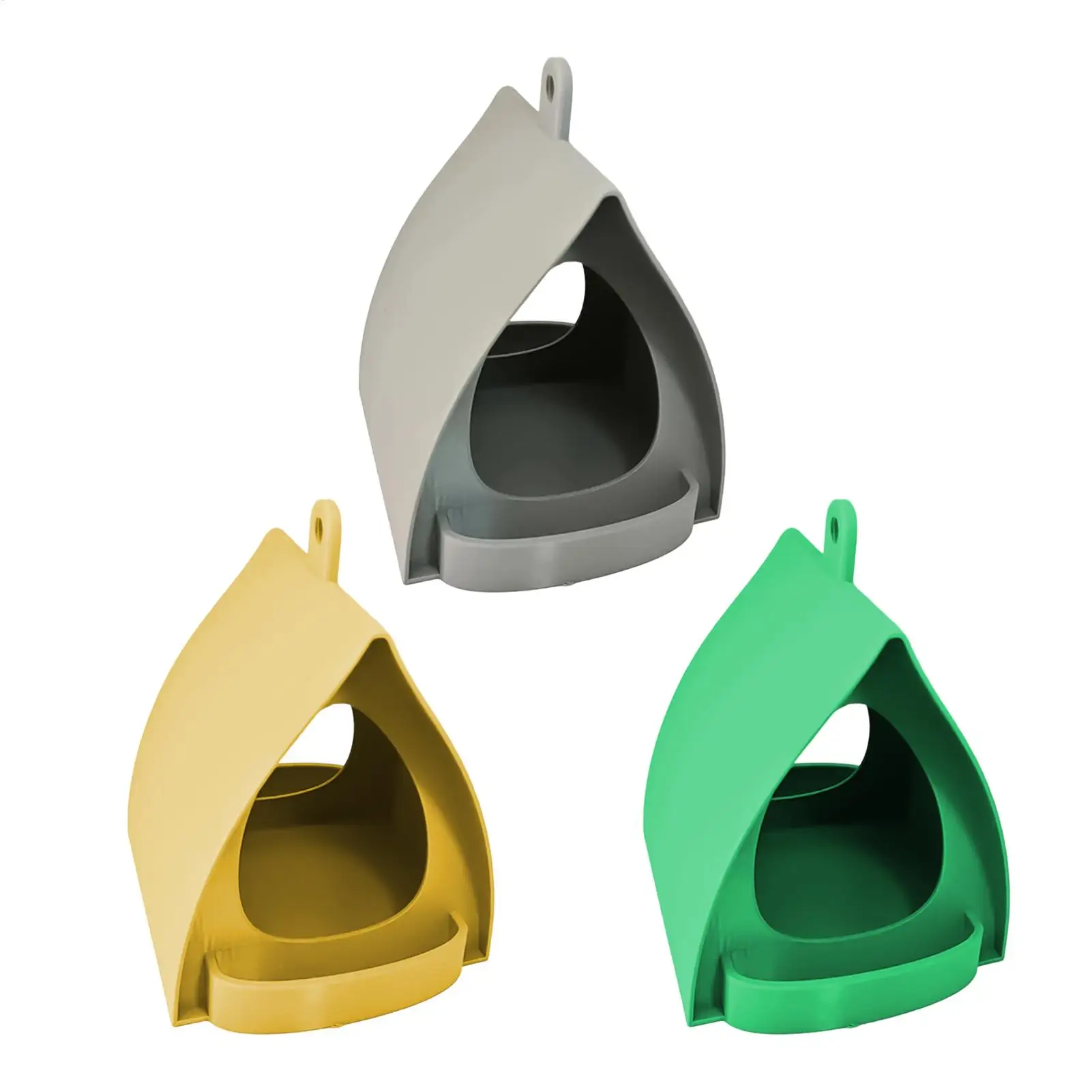 Bird Feeders for Outdoors Open Design Station Hut Shape Hangable Mounted Small Hummingbird Feeder for Outside Garden Winter - Image 5