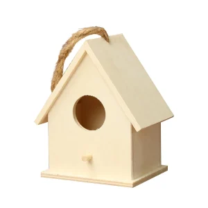 Bird Nest Garden Wooden Bird Cage Outdoor Hanging Birdhouse Box Garden Yard Decoration Pet Accessories Wooden Bird Cages