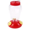 Bird Water Drinker Feeder Waterer Hanging Hummingbird Feeder Garden Outdoor Plastic Flower Iron Hook Pet Supplies