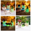 [C]100pcs Garden Decor Luminous Stones Glow In The Dark Decorative Pebbles Outdoor Fish Tank Decoration Aquarium Accessories