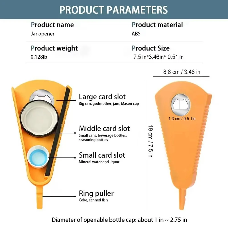 Can Opener Multifunctional Bottle Opener Jar Opener for Beer Coke Jam Beverage - Image 6