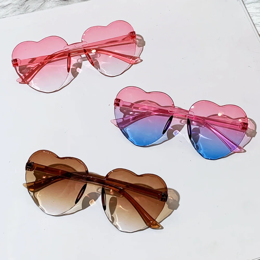 Children Sunglasses Gradient Outdoor Sun Glasses Gradient Sun Glasses Frameless Sunglasses Goggles For Beach Sunny Day Outdoor - Image 3