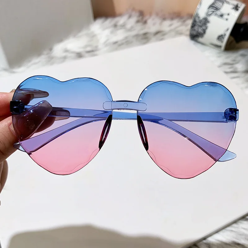 Children Sunglasses Gradient Outdoor Sun Glasses Gradient Sun Glasses Frameless Sunglasses Goggles For Beach Sunny Day Outdoor - Image 6