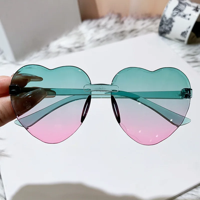 Children Sunglasses Gradient Outdoor Sun Glasses Gradient Sun Glasses Frameless Sunglasses Goggles For Beach Sunny Day Outdoor - Image 4