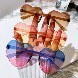 Children Sunglasses Gradient Outdoor Sun Glasses Gradient Sun Glasses Frameless Sunglasses Goggles For Beach Sunny Day Outdoor