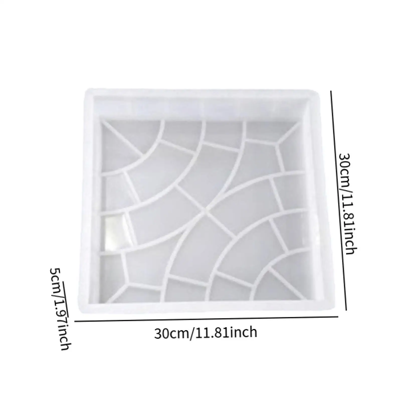 Concrete Brick Mould DIY Path Maker Reusable Stepping Stone Form Garden Cement Pavement Mould for Landscaping