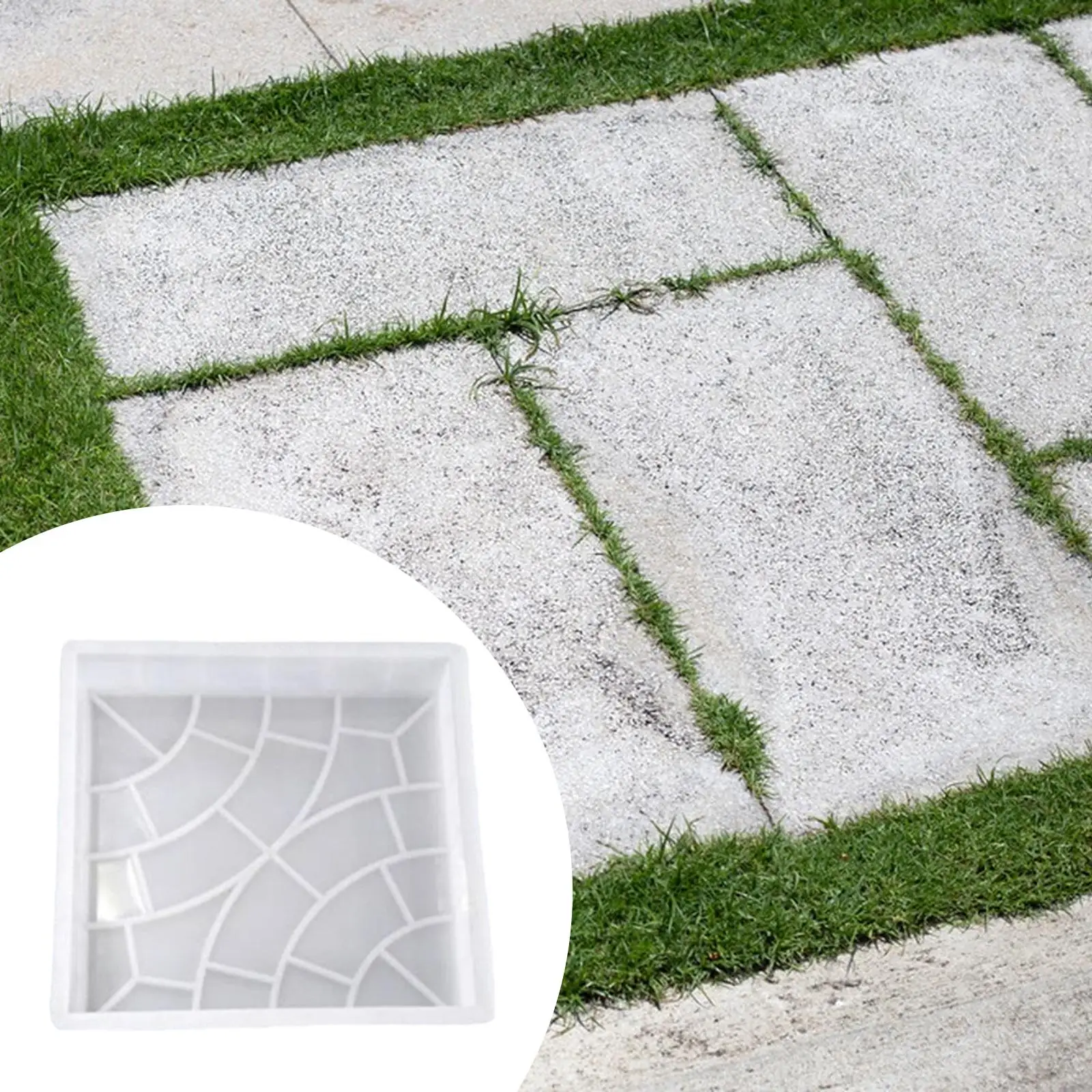 Concrete Brick Mould DIY Path Maker Reusable Stepping Stone Form Garden Cement Pavement Mould for Landscaping