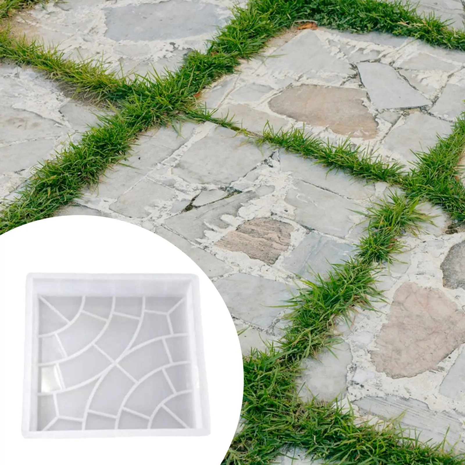 Concrete Brick Mould DIY Path Maker Reusable Stepping Stone Form Garden Cement Pavement Mould for Landscaping