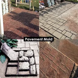 DIY Path Maker Paver Molds Stone Brick Concrete Mold Concrete Cement Walk Garden Path Paving Paver Reusable Patio Molds Paviment