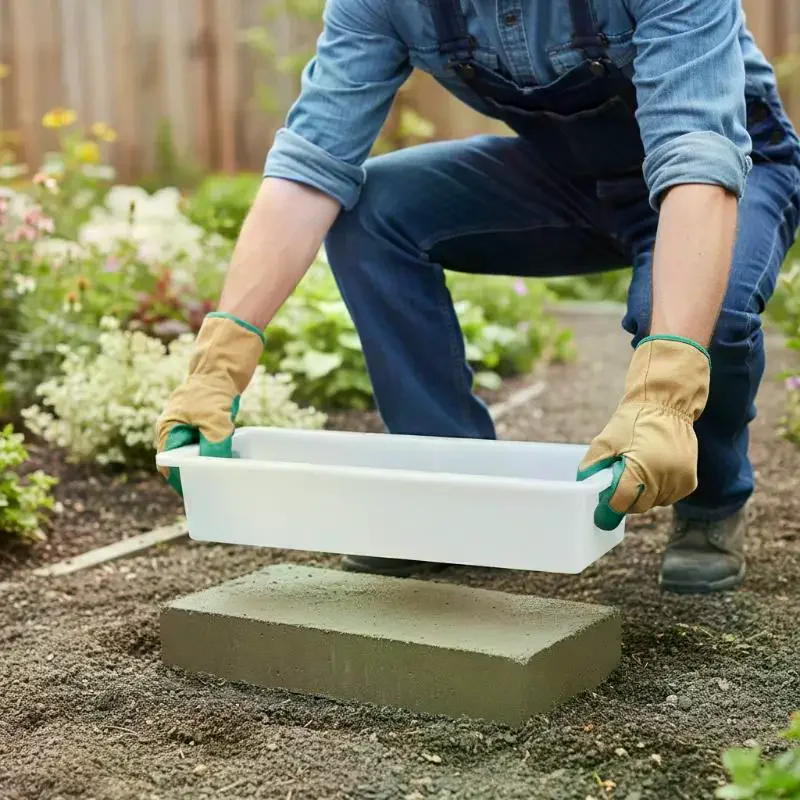 DIY Paving Brick Mould Rectangle Shaped Walk Maker Reusable Concrete Path Maker Mold For Lawn Patio Yard Garden - Image 3