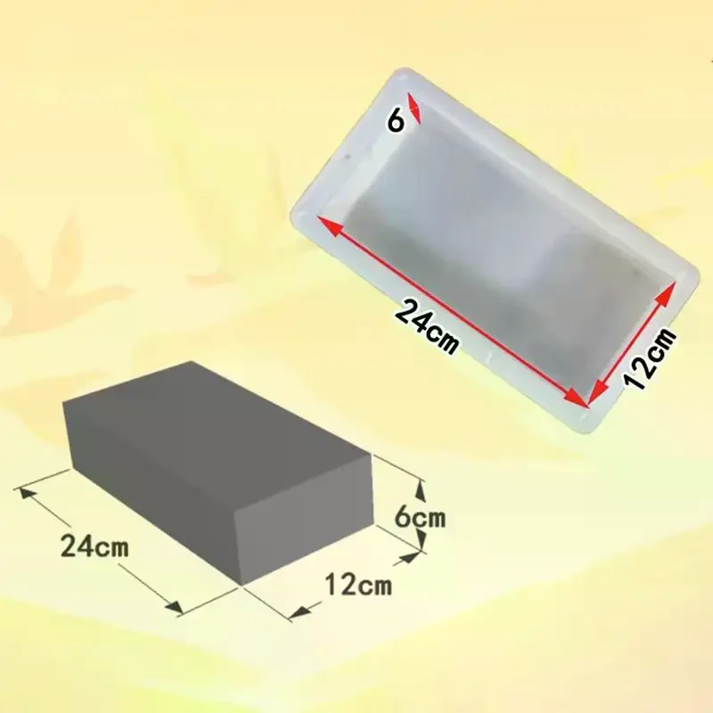 DIY Paving Brick Mould Rectangle Shaped Walk Maker Reusable Concrete Path Maker Mold For Lawn Patio Yard Garden - Image 6