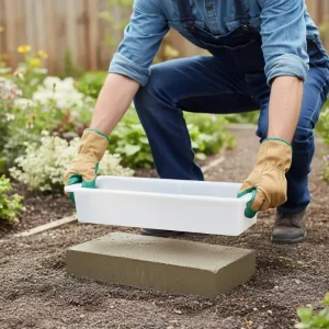 DIY Paving Brick Mould Rectangle Shaped Walk Maker Reusable Concrete Path Maker Mold For Lawn Patio Yard Garden