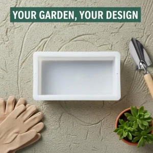 DIY Paving Brick Mould Rectangle Shaped Walk Maker Reusable Concrete Path Maker Mold For Lawn Patio Yard Garden