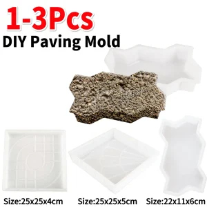 DIY Paving Brick Mould Road Concrete Pavement Mold Polypropylene Paving Cement Concrete Mould for Patio Garden Lawn Pavement