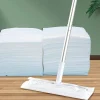 Disposable Mop Cloth Cleaning Mop 360° Rotating Dry and Wet Flat Household Electrostatic Dust Removal Mop Floor Tile Floor Clean