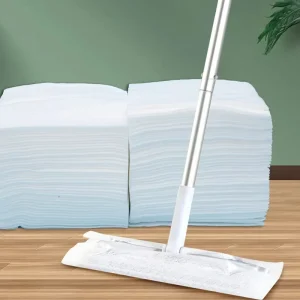 Disposable Mop Cloth Cleaning Mop 360° Rotating Dry and Wet Flat Household Electrostatic Dust Removal Mop Floor Tile Floor Clean