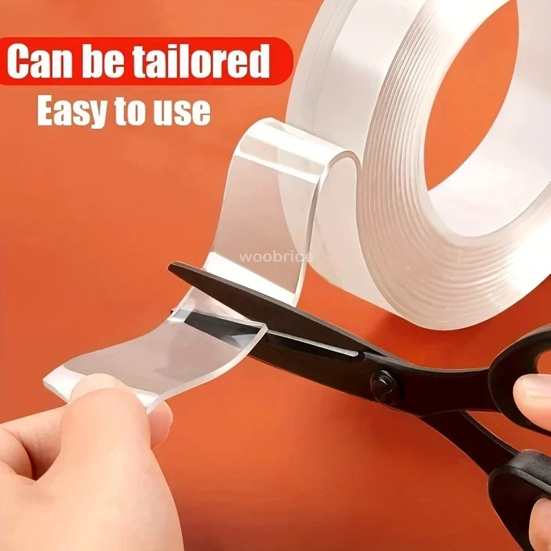 Double Sided Powerful Adhesive Multipurpose Removable Adhesive Tape Transparent Grip Mounting Washable Waterproof Strong Sticky - Image 3