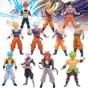 Dragon Ball Z Goku Broly Vegeta various forms Anime Action Super Saiyan Son Figure Model Gifts Collectible Figurines Kids Gift