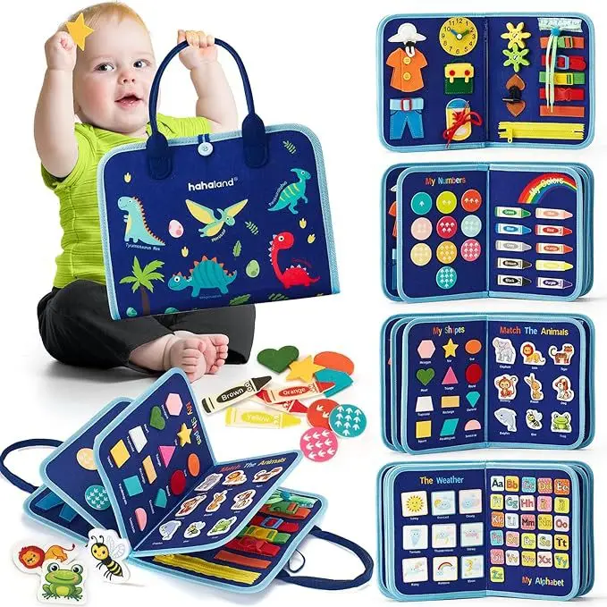 Educational Learning Felt Board Early Childhood Enlightenment Intelligence Development Busy Board with CPC CE Certification - Image 2