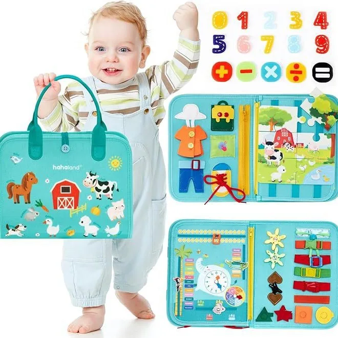 Educational Learning Felt Board Early Childhood Enlightenment Intelligence Development Busy Board with CPC CE Certification - Image 5