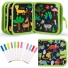 Erasable Doodle Book for KidsToddlers Toys Reusable Drawing Pads with Watercolor Pens Preschool Toy Trip Writing Painting Set