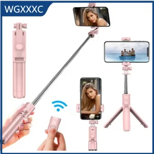 Expandable 3-in-1 Selfie Stick Tripod With Detachable BT Wireless Remote Compatible With Most Of Phones Lightweight Tripod Stand