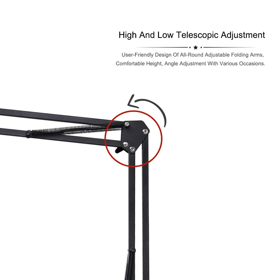 FANGTUOSI 2024 NEW Phone Camera tripod Table Stand Set Photography Adjustable With Phone Holder For Nikon For LED Ring Light - Image 3