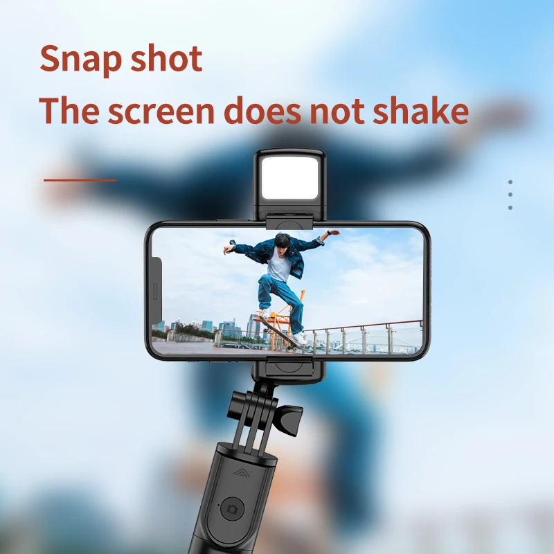 FGCLSY Bluetooth Wireless Selfie Tripod with Fill Light 360 Degree Rotation Remote Shutter is Suitable for Travel Shooting - Image 2