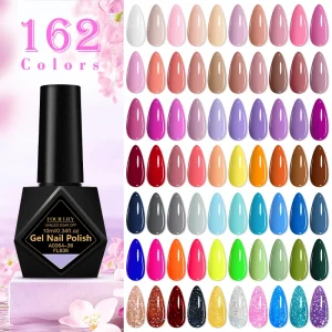 FOUR LILY 10ml Gel Nail Polish Nail Art Decorations for All-Season Nails Manicure DIY Design Long Lasting UV/LED Varnishes Gel