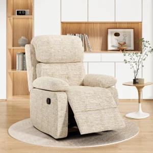 Farini Recliner Chair with Adjustable Footrest, Thick Backrest & Armrests, Rocker Armchair for Living Room