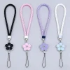 Fashion Braided Phone Chain with Floral Pendant Universal Phone Accessory