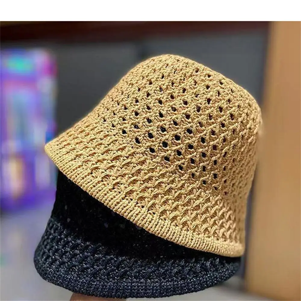 Fashion Bucket Hat Soft Breathable Beach Cap Wide Brim Fisherman Hats Sun Protection Sun Hats Polyester Caps Apparel Accessories - Image 6