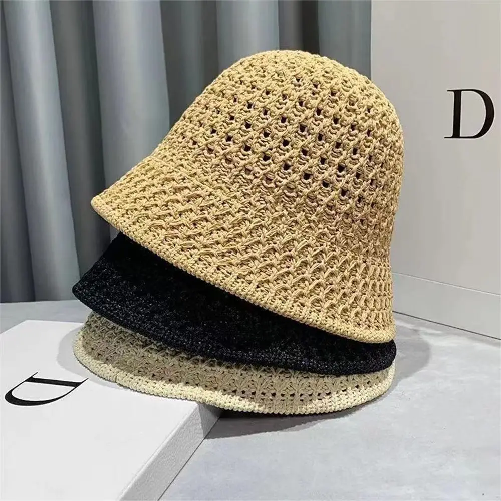 Fashion Bucket Hat Soft Breathable Beach Cap Wide Brim Fisherman Hats Sun Protection Sun Hats Polyester Caps Apparel Accessories - Image 4