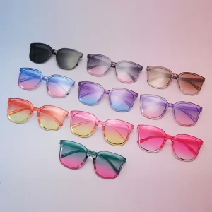 Fashion Jelly Gradient Square-shaped Lenses Sunglasses Outdoor Sun Protection Shades Colorful Sun Glasses Goggles 2025 New