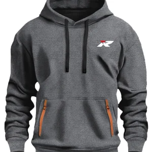 Fashion Unisex Hoodie with Logo Print Oversized Drawstring Hooded Pullover S-XXXL, Kangaroo Pocket Casual Sweatshirt
