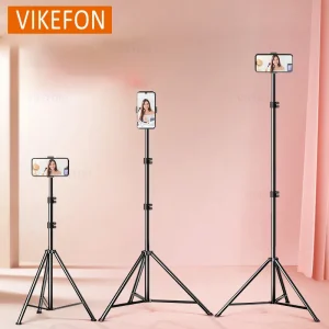 Foldable 56cm-160cm Extendable Mobile Phone Stand Holder Live Tripod Video Recording Selfie Landing Monpod For All Phone Camera
