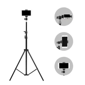Foldable 56cm-160cm Extendable Mobile phone live support photo tripod multi-functional video recording selfie landing tripod