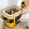 Foldable Pet Playpen Oxford Cloth Indoor Outdoor Tent Fence Storage Bag Puppy Cat Small Animal Easy Assemble Portable Play Pen