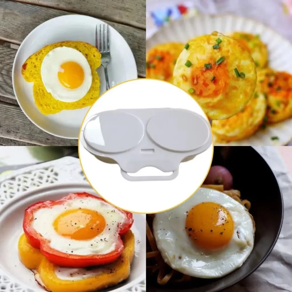 Food Grades Plastic Microwave Egg Cooker Heat Resistant Kitchen Cooking Mold Egg Fryer Easy To Clean Portable Steamed Egg Box - Image 2