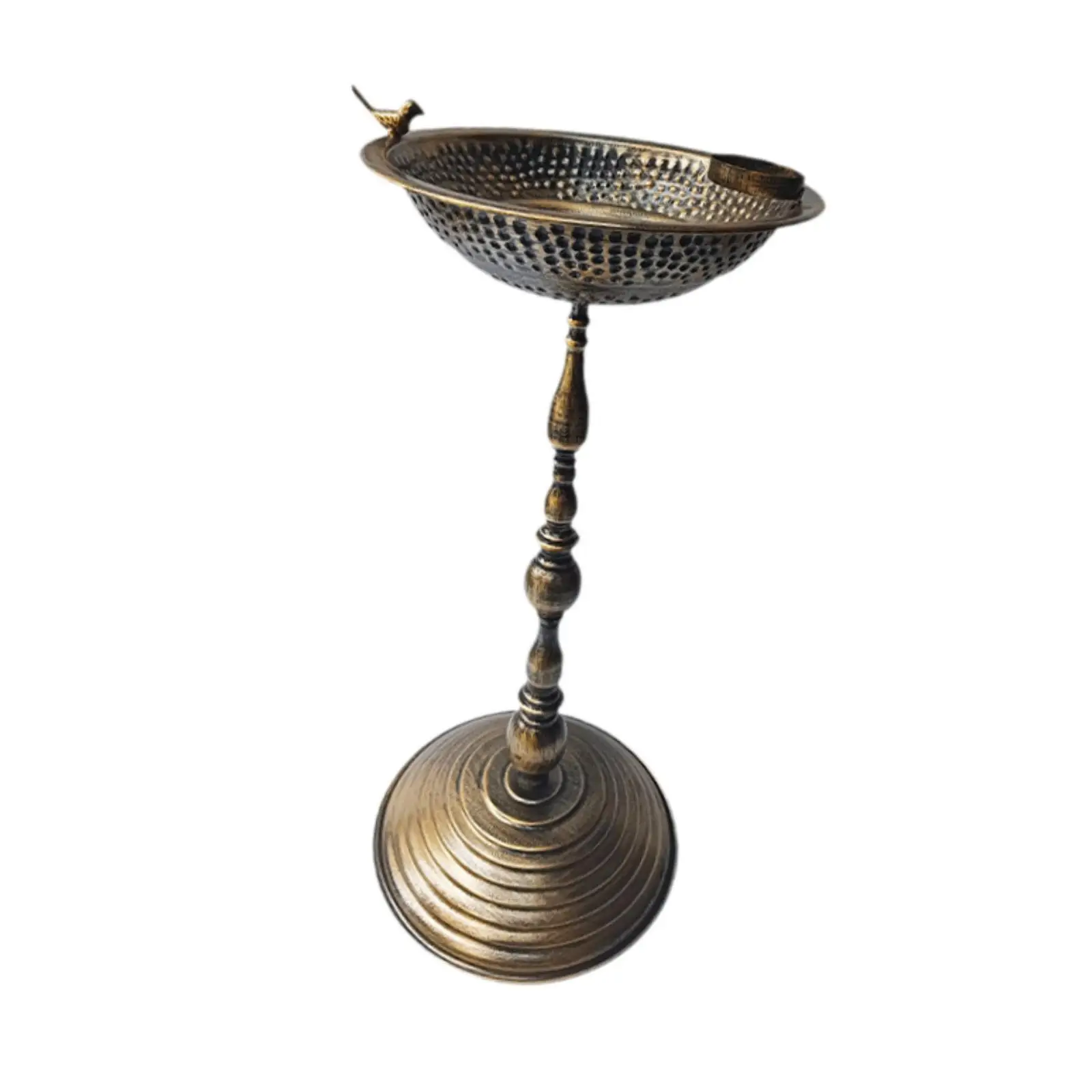 Garden Bird Bath Yard Decor Round Base Design Birdfeeder for Lawn Yards Outdoors